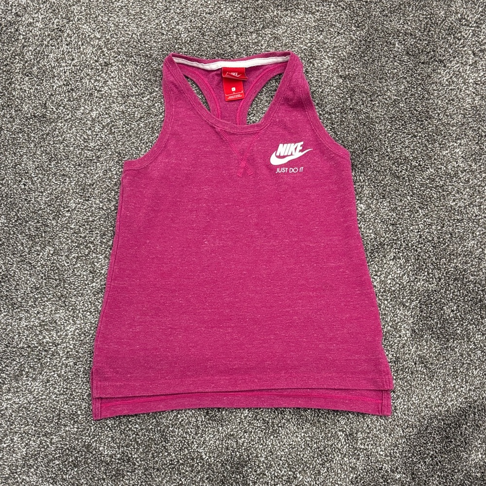 Nike Fuchsia Tank Top with Logo